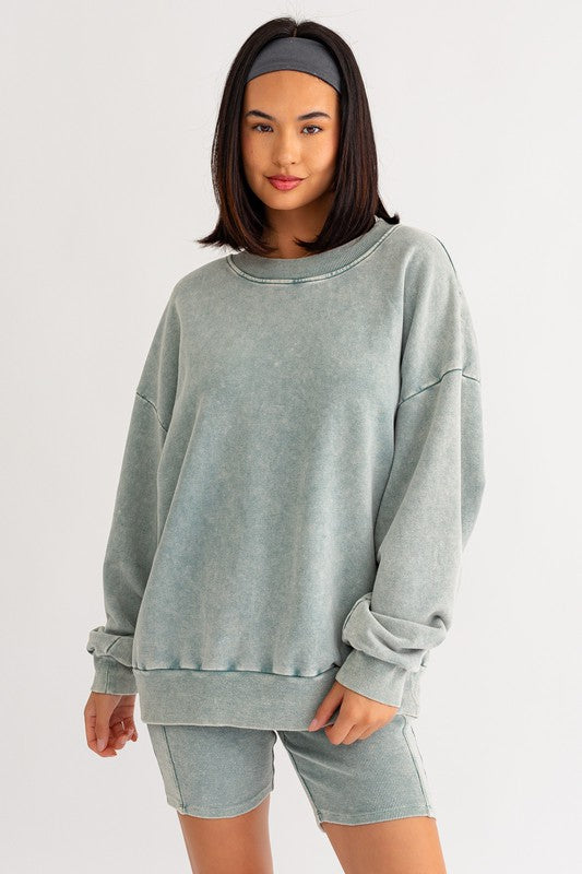 Washed Oversized Pullover