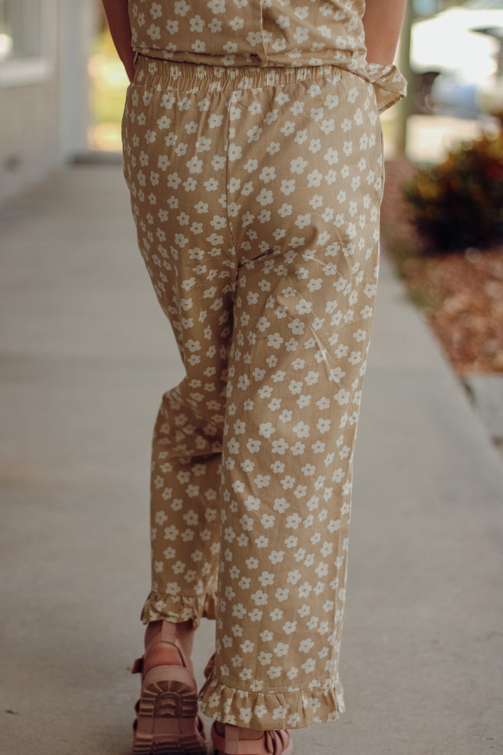 Girl's Beige Baby Pants