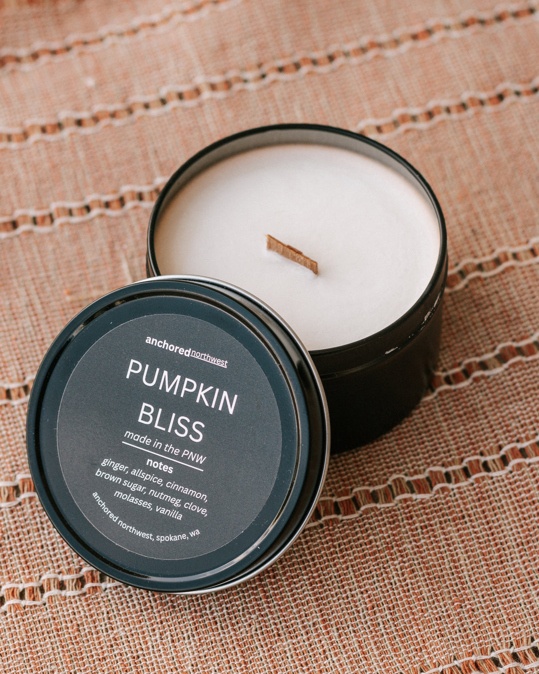Pumpkin Bliss | Small Wood Wick Soy Wax Candle