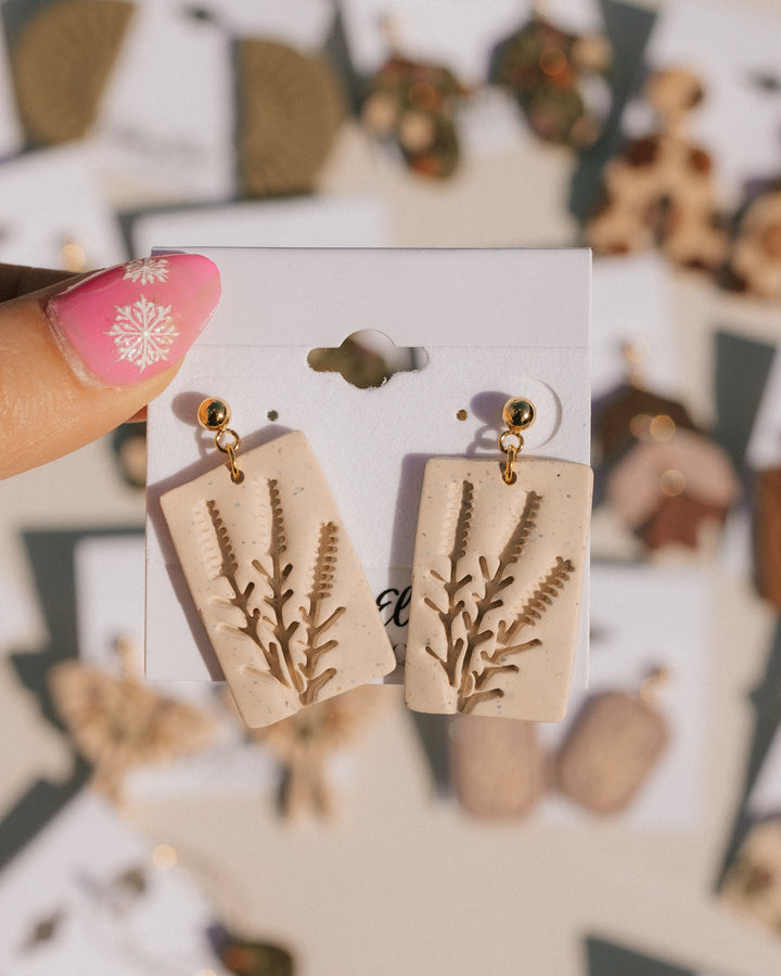 Lavender Latte Clay Earring Collection