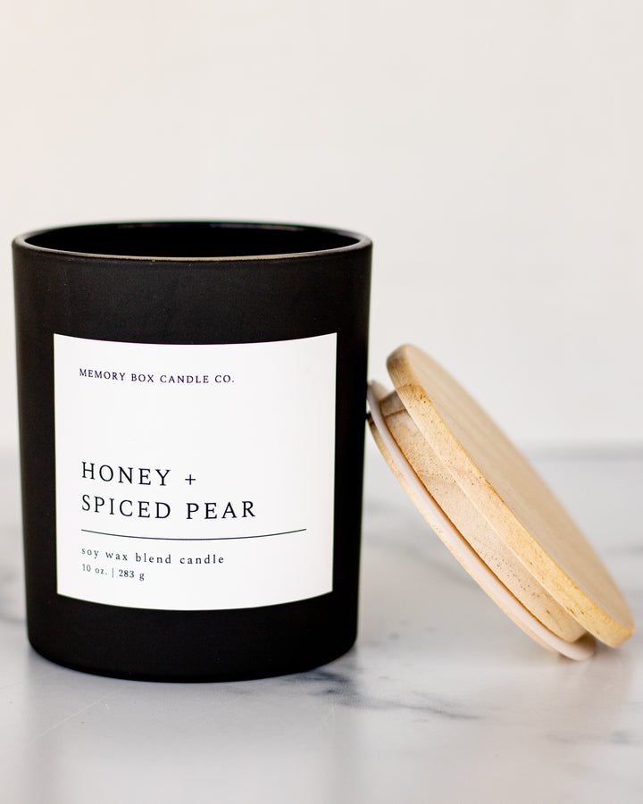 Honey + Spiced Pear | Matte Black Candle