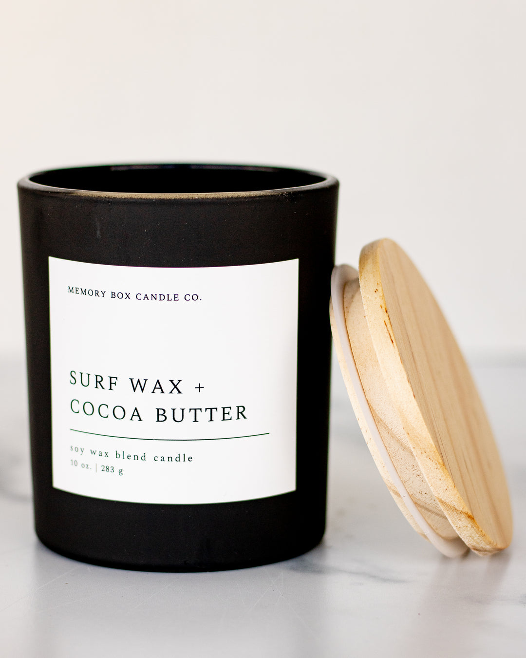 Surf Wax + Cocoa Butter | Matte Black Candle
