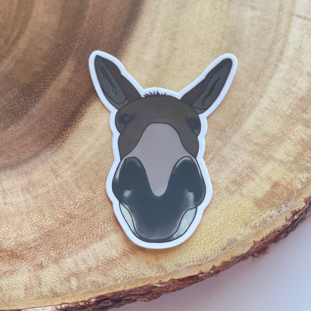 Brown Donkey | Waterproof Sticker