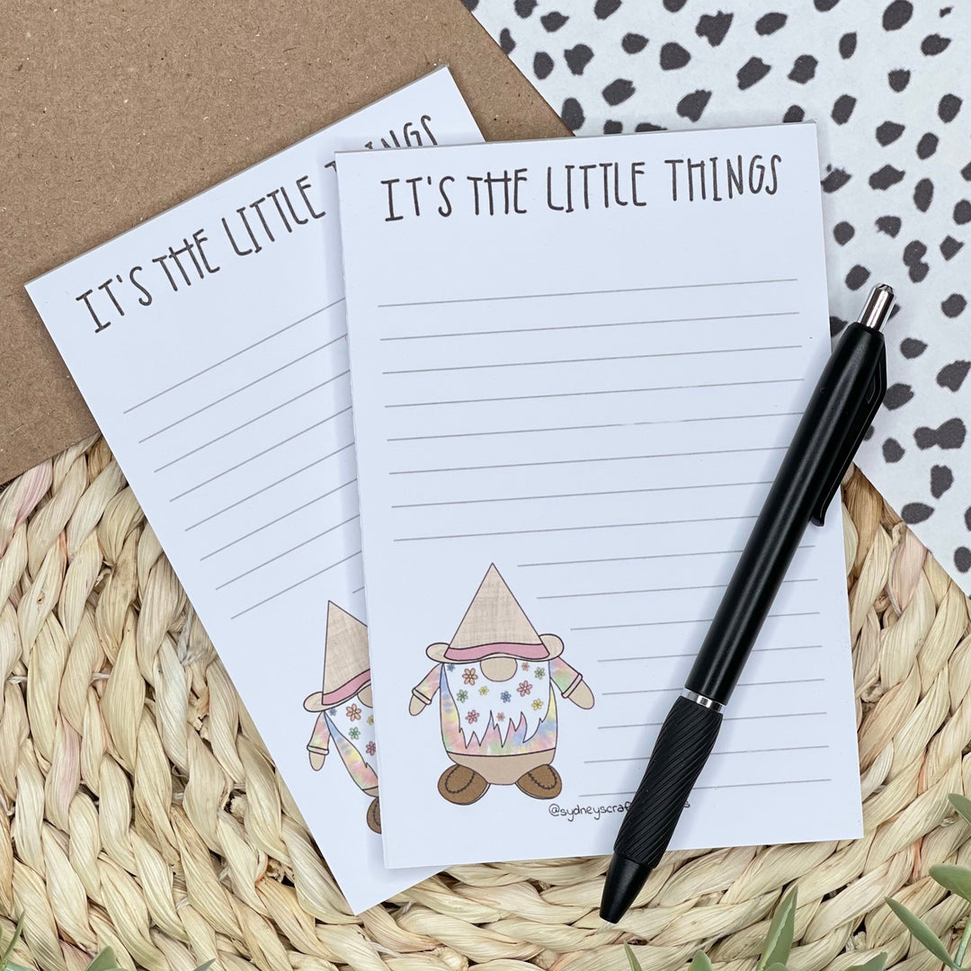 It's the Little Things Spring Gnome | 4x6 Notepad